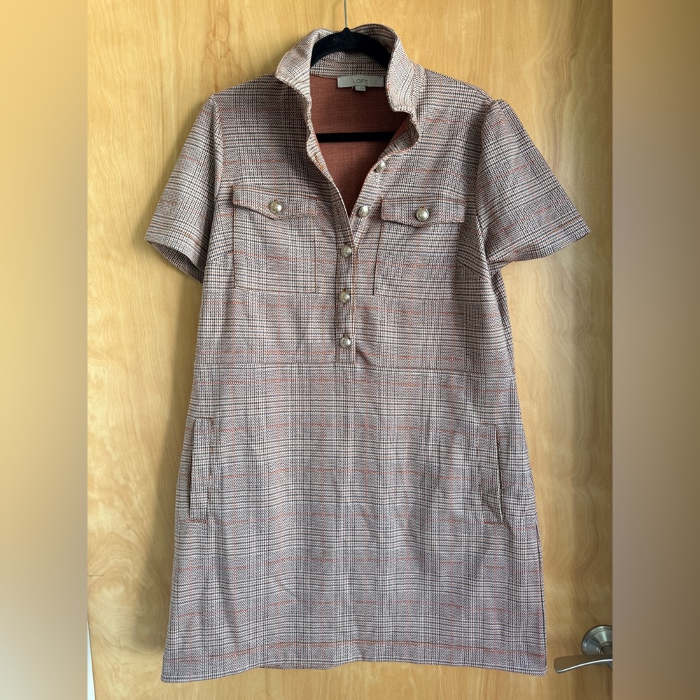 LOFT Houndstooth Dress